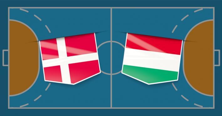 Danmark vs Ungarn ved EM i Herrehåndbold