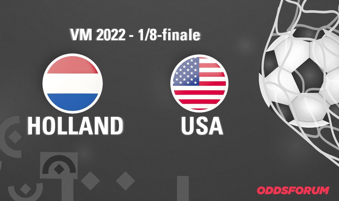 Holland - USA ved fodbold VM 2022