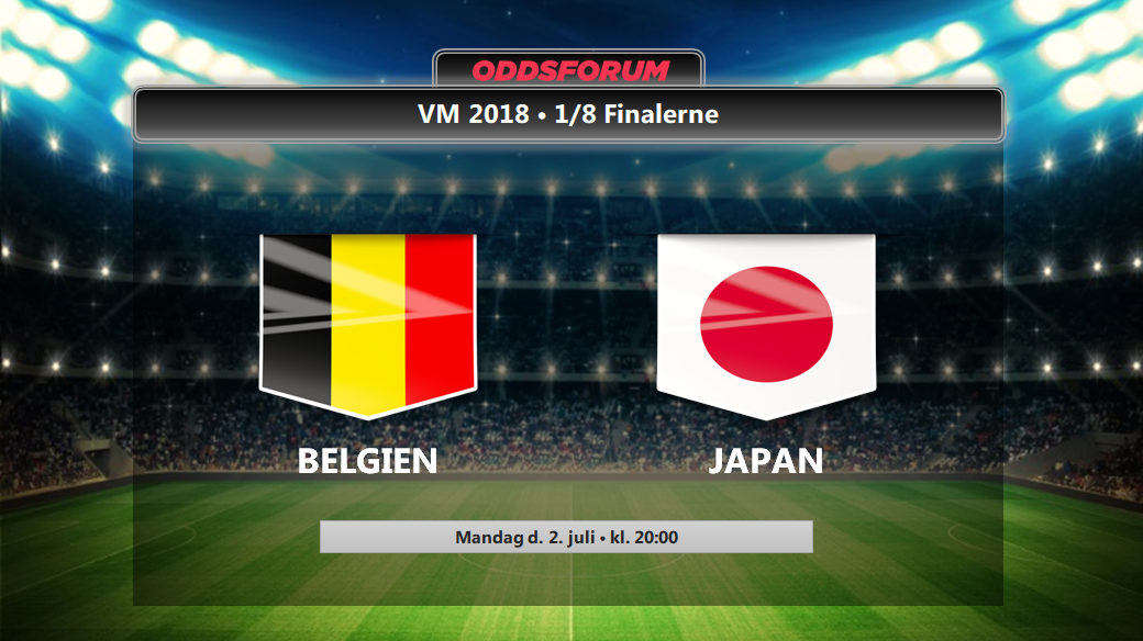 Belgien - Japan i VM 1/8 finale: Se odds, startopstillinger og livestream