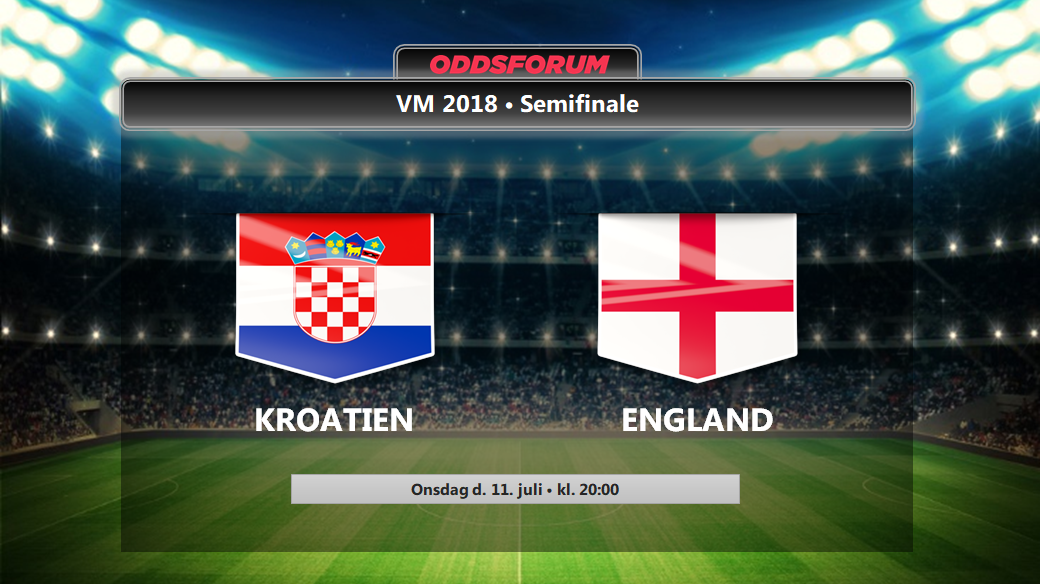 Kroatien - England odds: Se startopstillinger og live stream VM semifinalen gratis på nettet