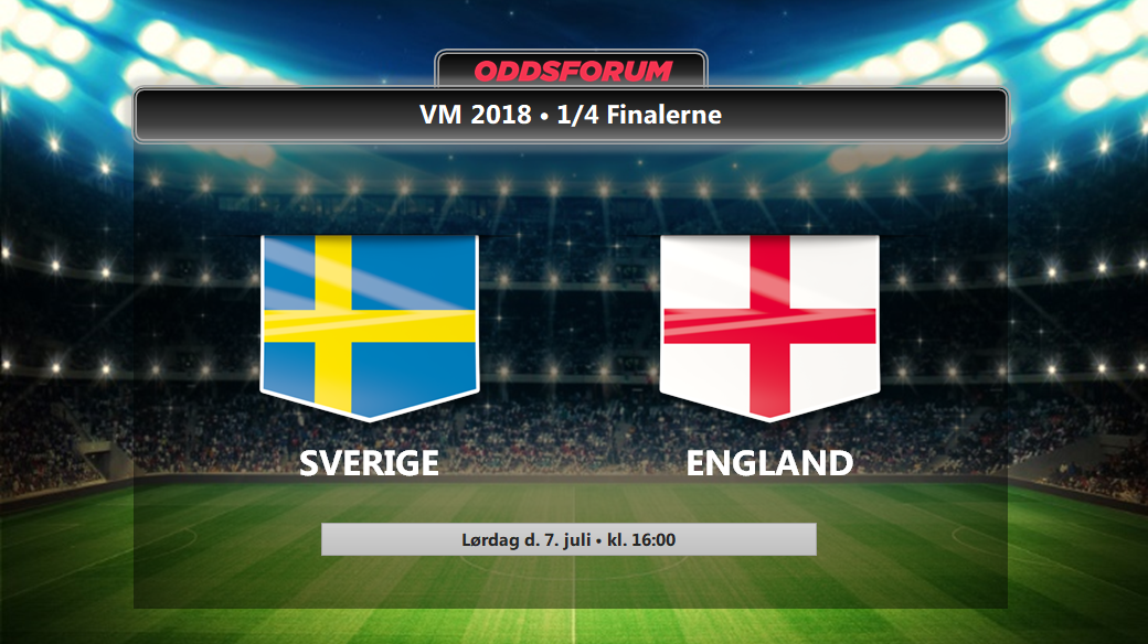 Sverige - England odds: Se startopstillinger og livestream VM kvartfinalen gratis på nettet