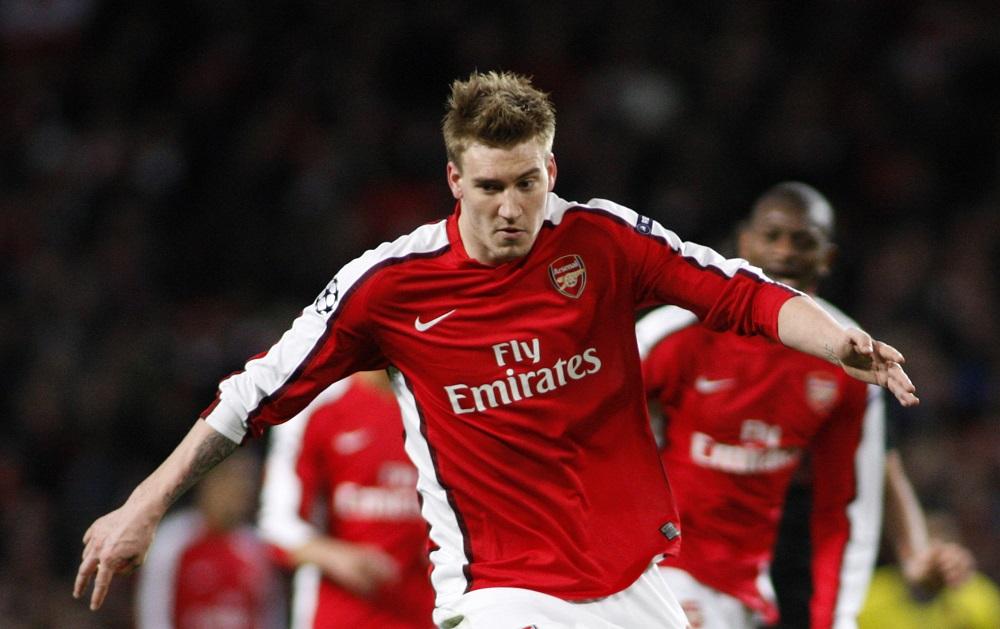 Arkivfoto af Nicklas Bendtner fra sin tid i Arsenal FC (foto: shutterstock.com)