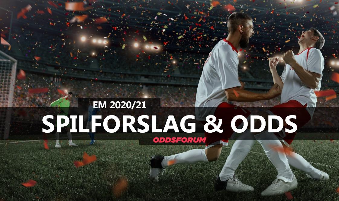 Spilforslag og odds til EM 2020/2021