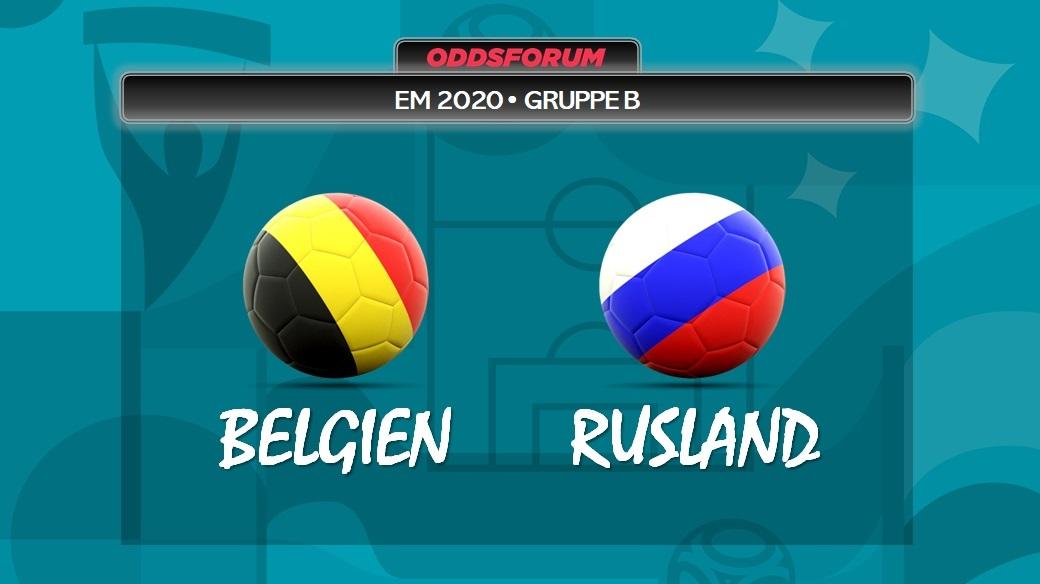Belgien vs Rusland ved EM 2020 i fodbold