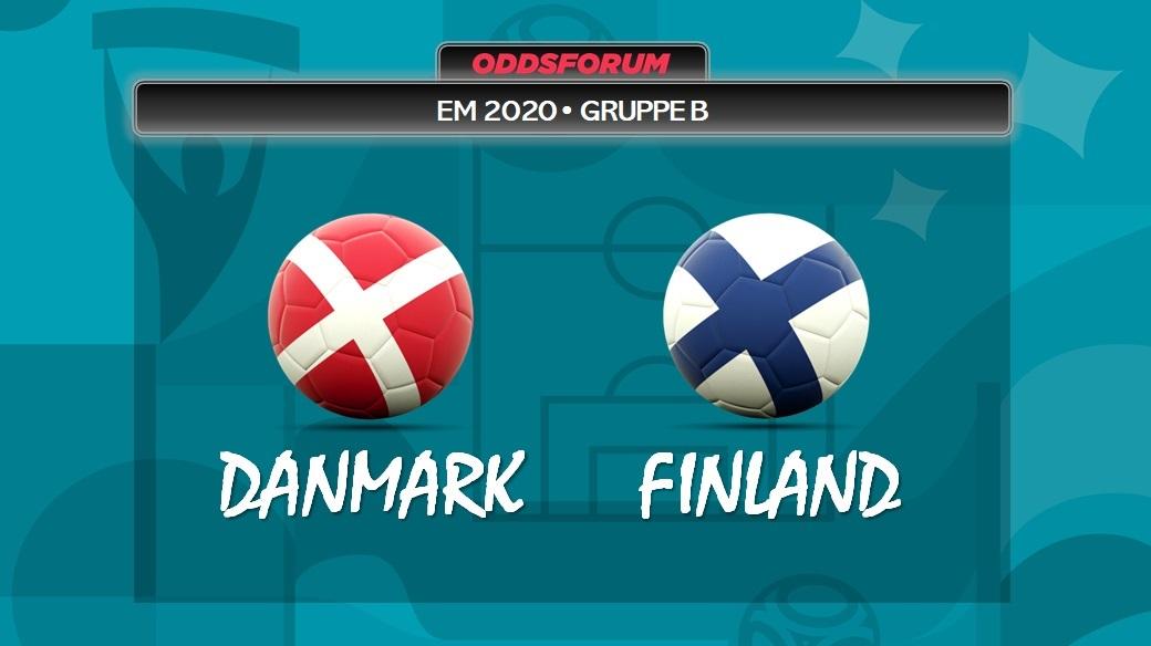Danmark vs Finland ved EM 2020 i fodbold