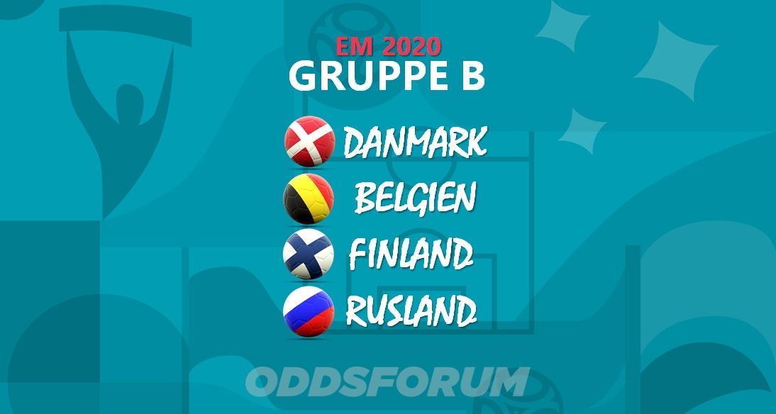 Gruppe B Odds Danmark Belgien Finland Og Rusland Em 2020