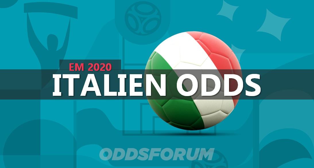 Italiens odds ved EM 2020 i fodbold