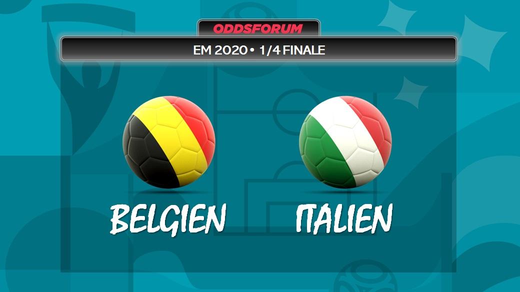 Belgien vs Italien ved EM 2020 i fodbold