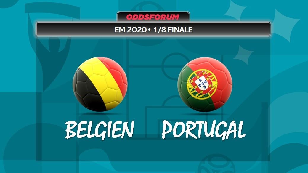 Belgien vs Portugal ved EM 2020 i fodbold
