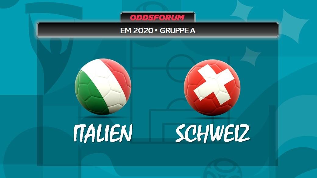 Italien vs Schweiz ved EM 2020 i fodbold