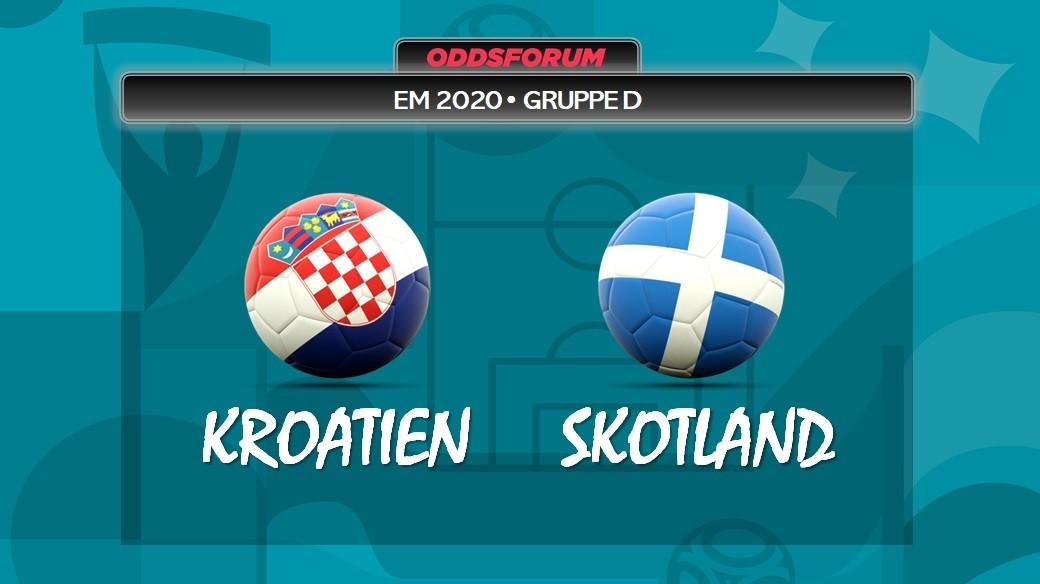 Kroatien vs Skotland ved EM 2020 i fodbold