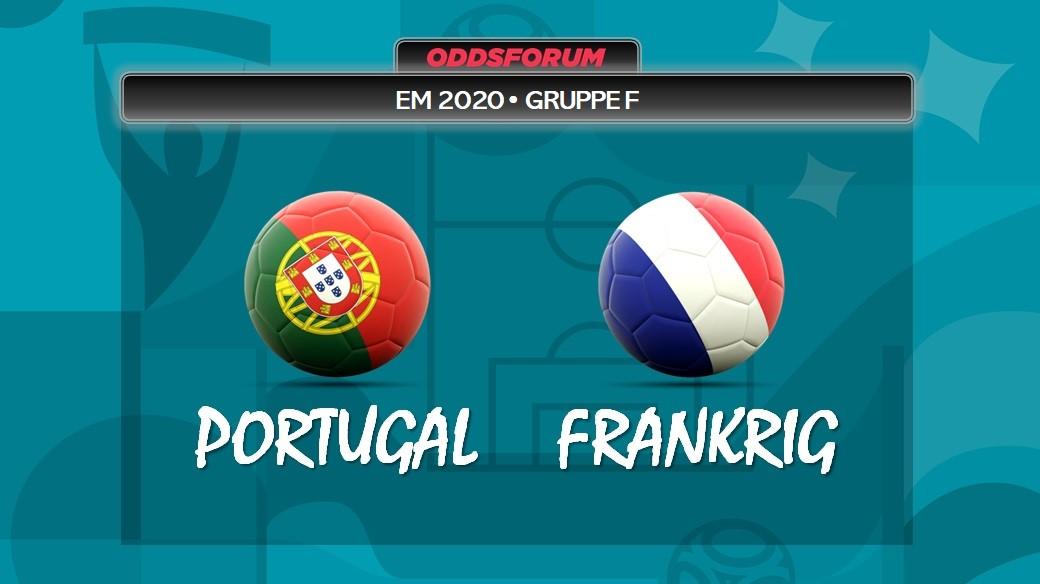 Portugal vs Frankrig ved EM 2020 i fodbold