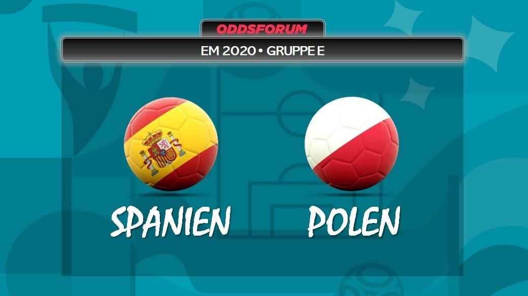 Spanien vs Polen ved EM 2020 i fodbold