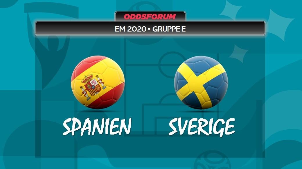 Spanien vs Sverige ved EM 2020 i fodbold