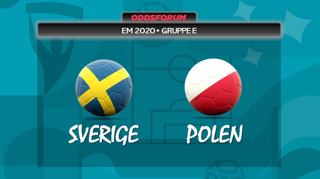 Sverige vs Polen ved EM 2020 i fodbold