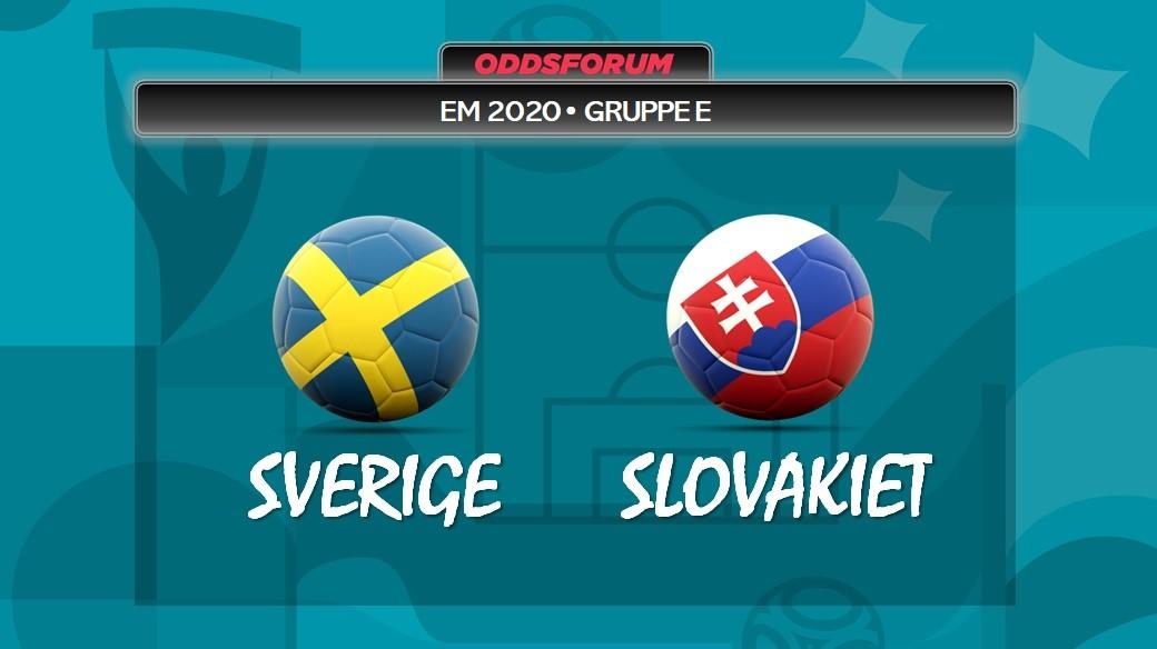 Sverige vs Slovakiet ved EM 2020 i fodbold