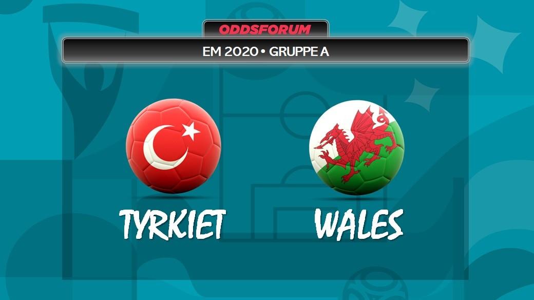 Tyrkiet vs Wales ved EM 2020 i fodbold