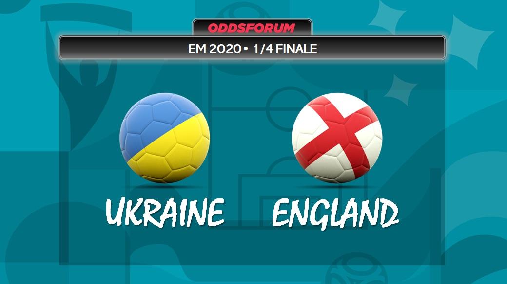 Ukraine vs England ved EM 2020 i fodbold
