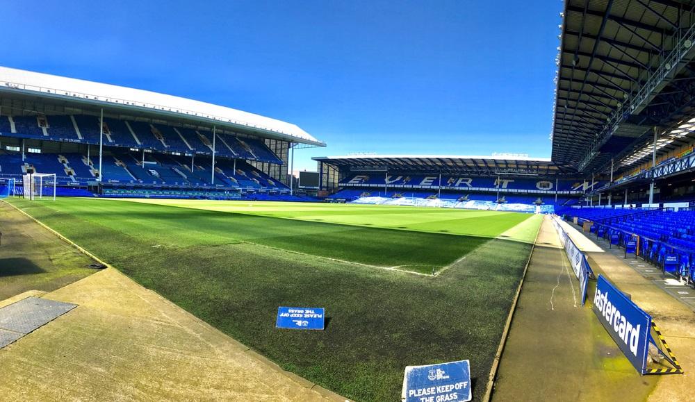 Goodison Park i Liverpool er hjemmebane for Everton FC