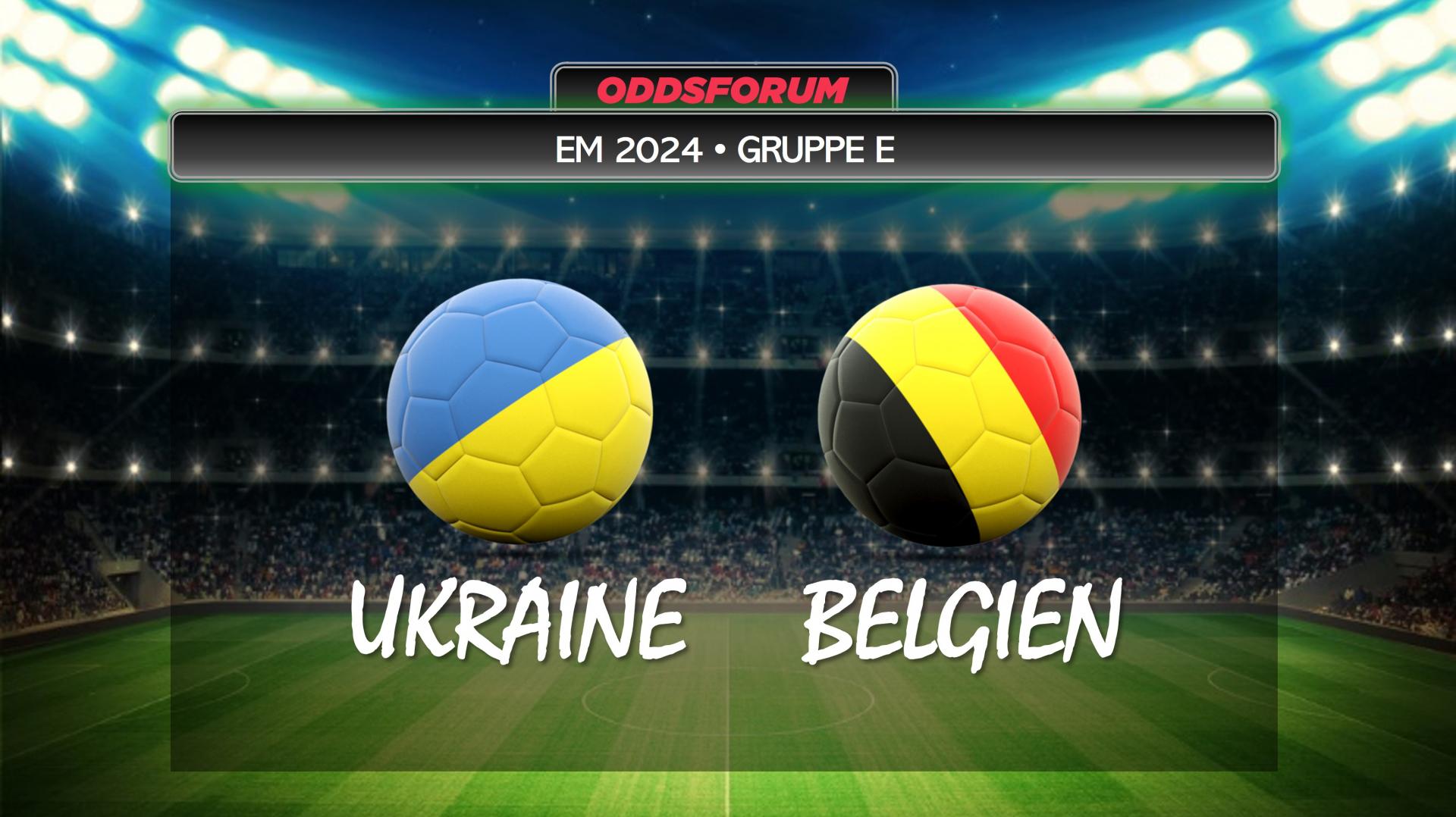 EM 2024 i fodbold. Ukraine mod Belgien