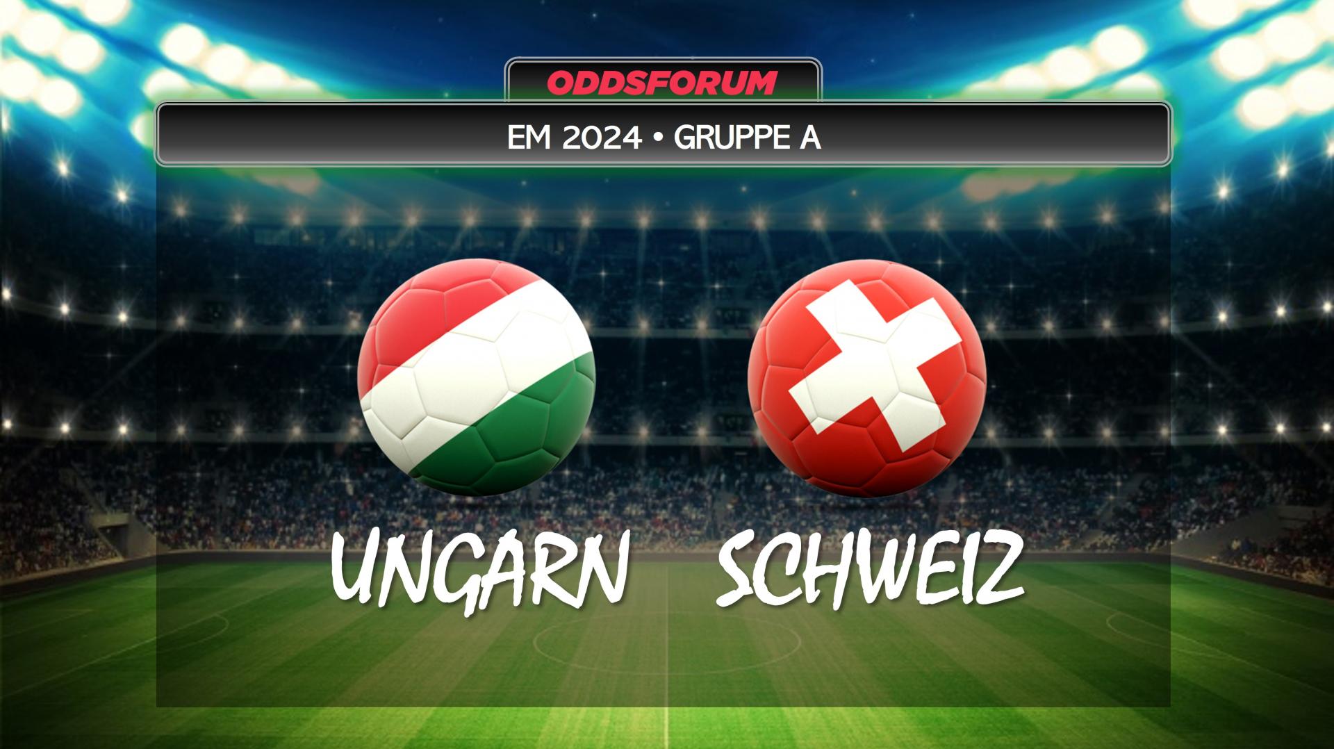 EM 2024 i fodbold. Ungarn mod Schweiz