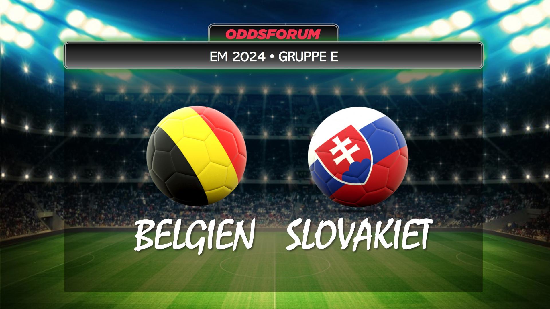 EM 2024 i fodbold. Belgien mod Slovakiet