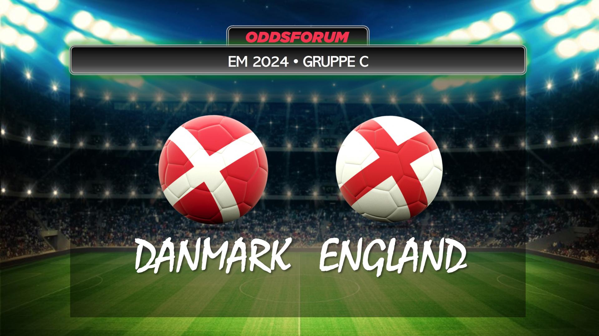 EM 2024 i fodbold. Danmark mod England