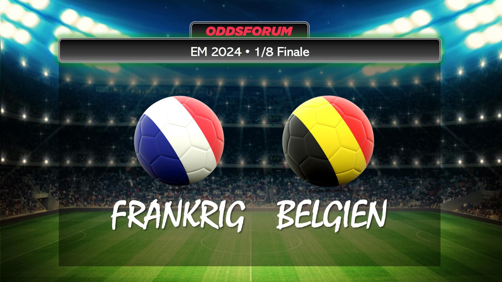 EM 2024 i fodbold. Frankrig mod Belgien