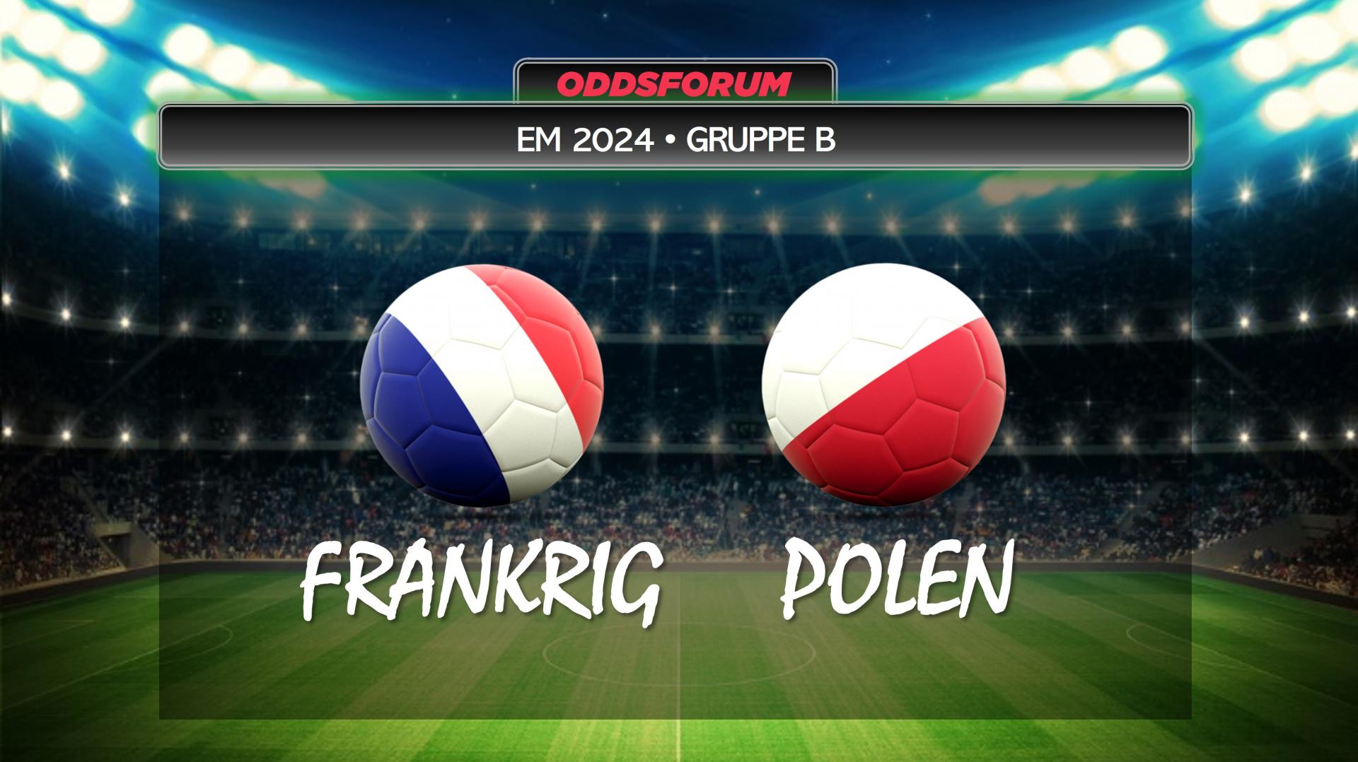 EM 2024 i fodbold. Frankrig mod Polen