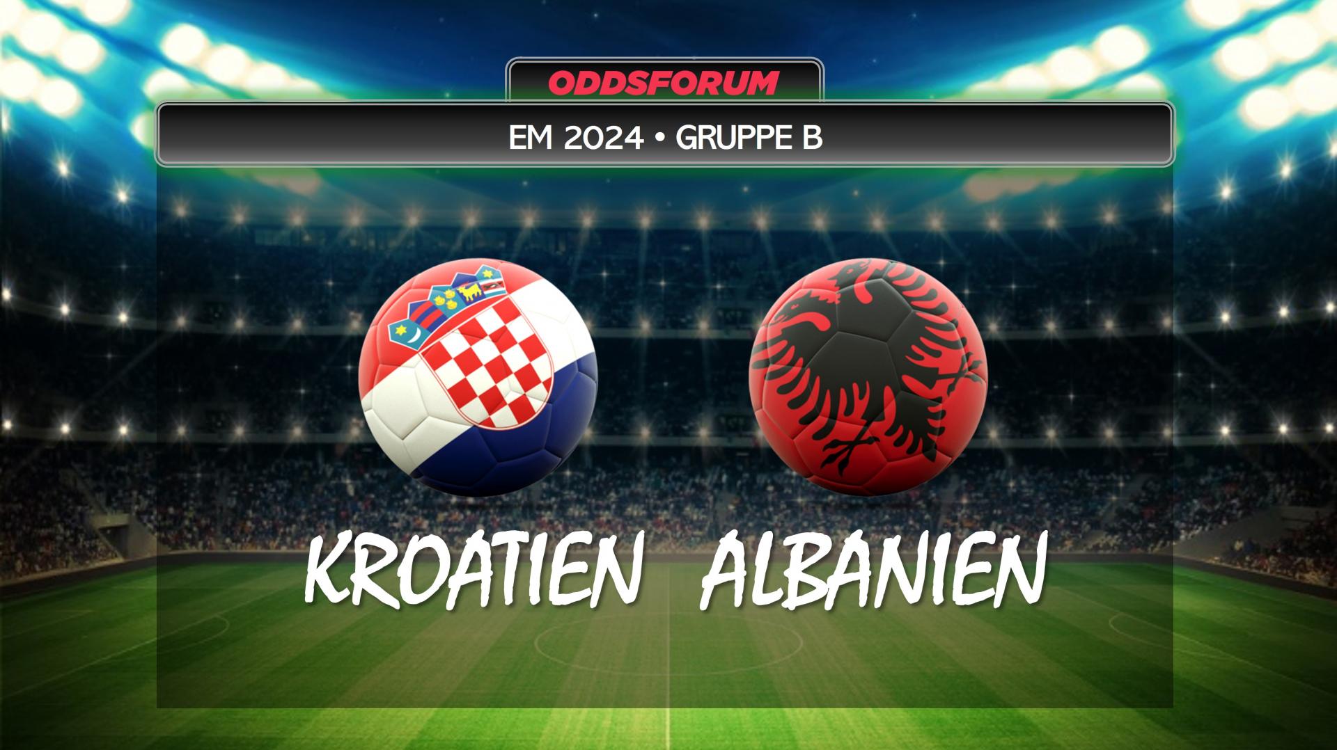 EM 2024 i fodbold. Kroatien mod Albanien