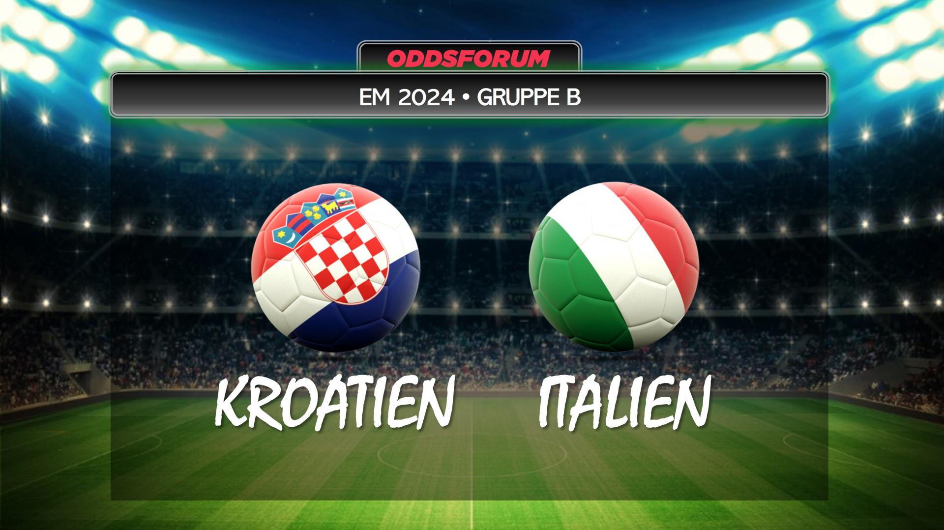 EM 2024 i fodbold. Kroatien mod Italien