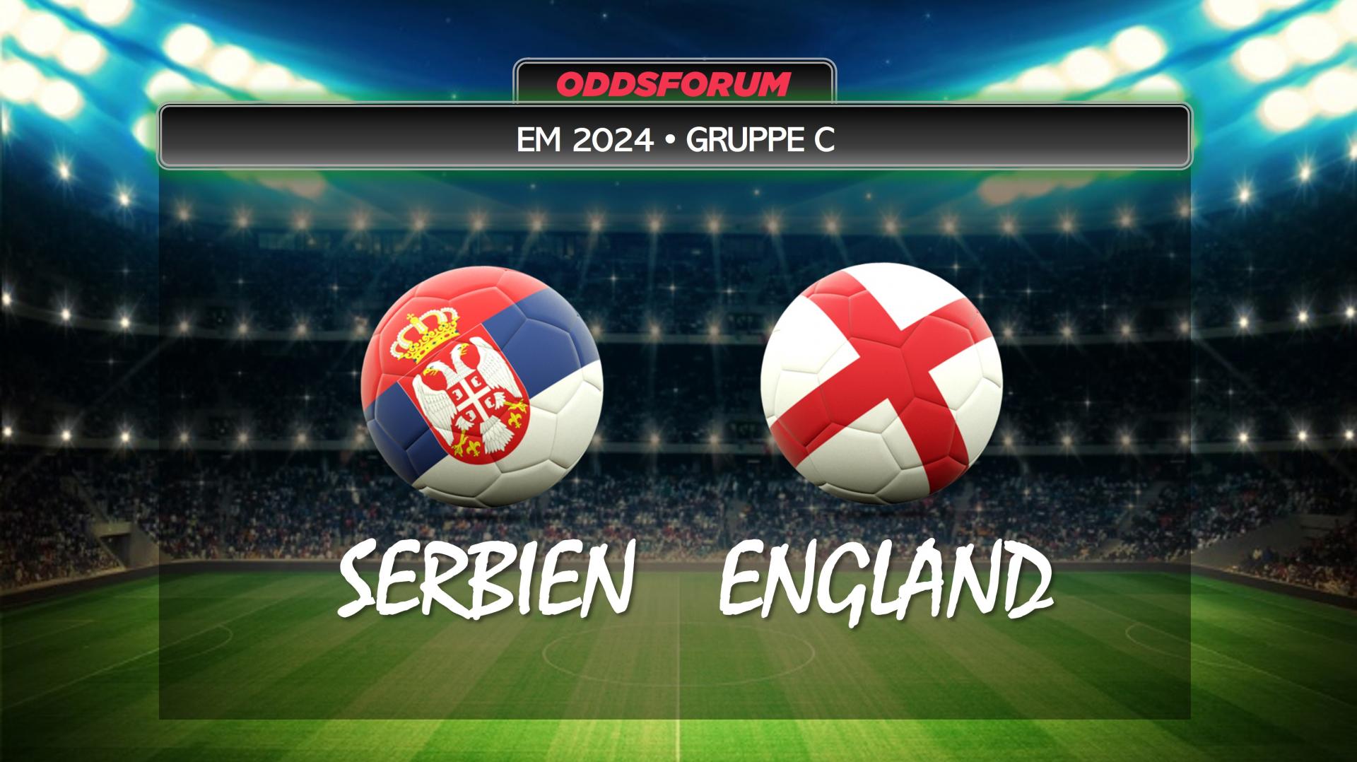 EM 2024 i fodbold. Serbien mod England