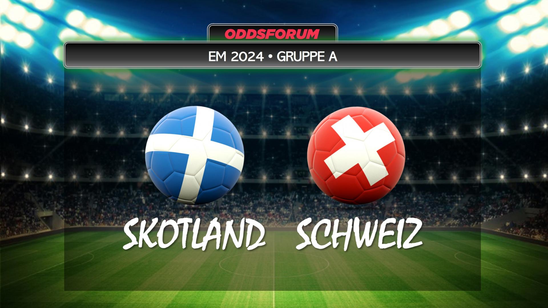 EM 2024 i fodbold. Skotland mod Schweiz