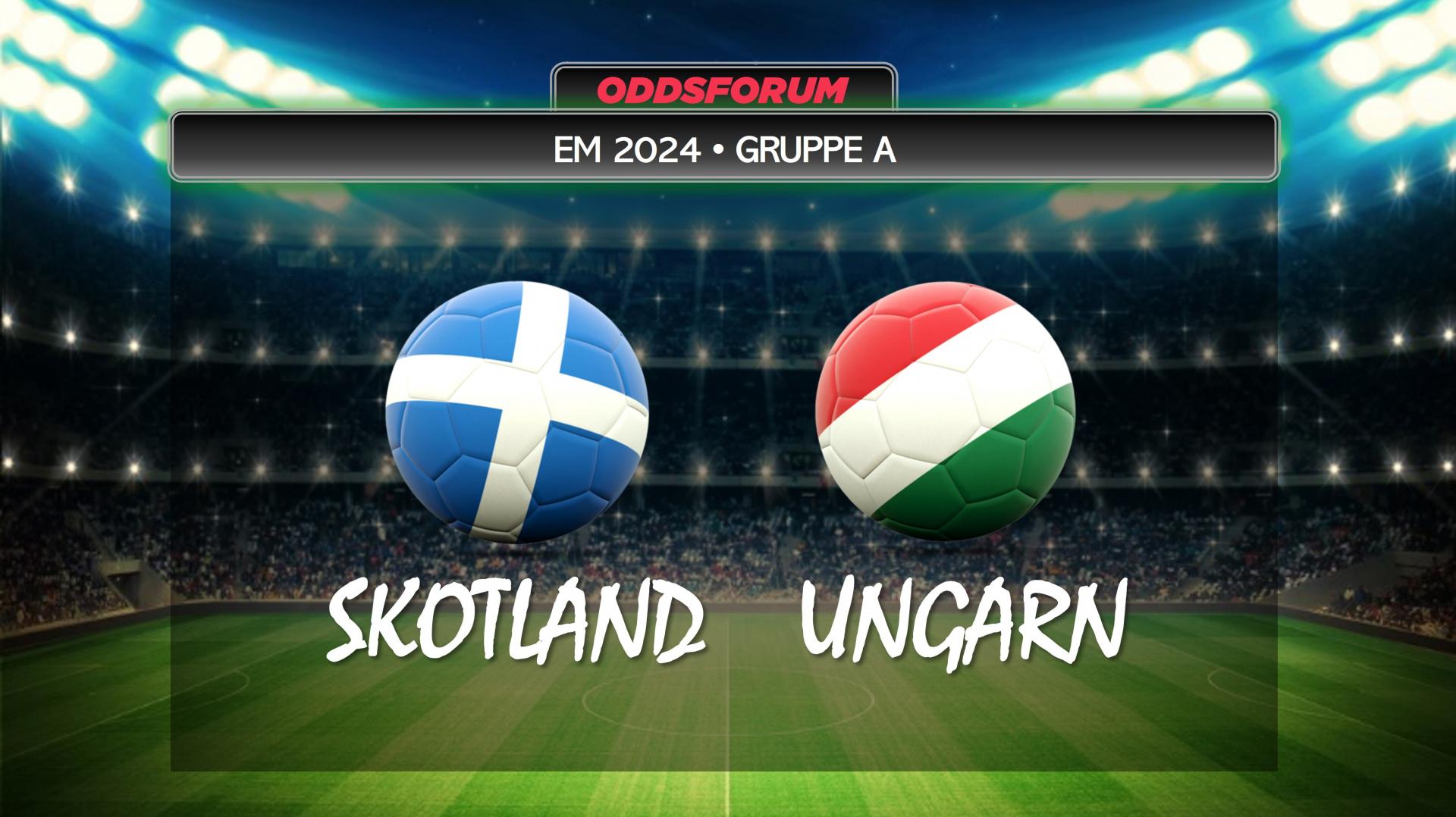 EM 2024 i fodbold. Skotland mod Ungarn