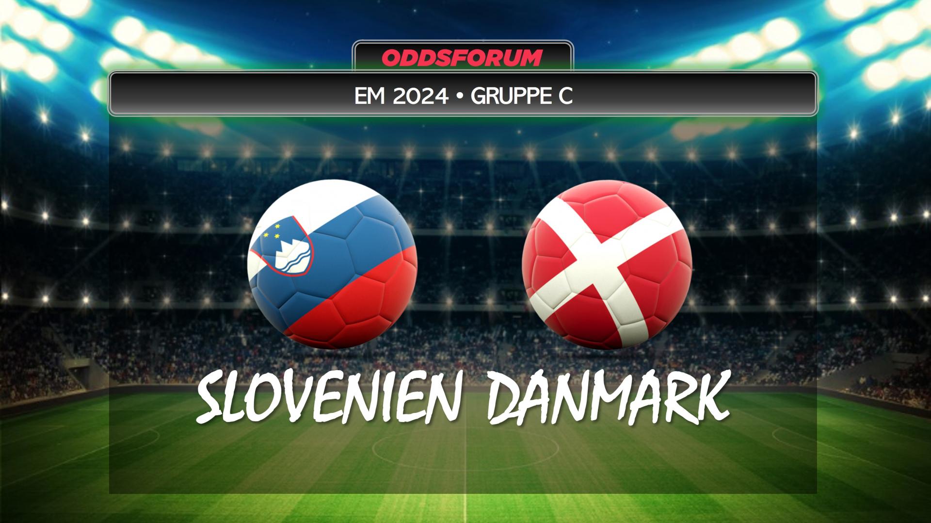 EM 2024 i fodbold. Slovenien mod Danmark