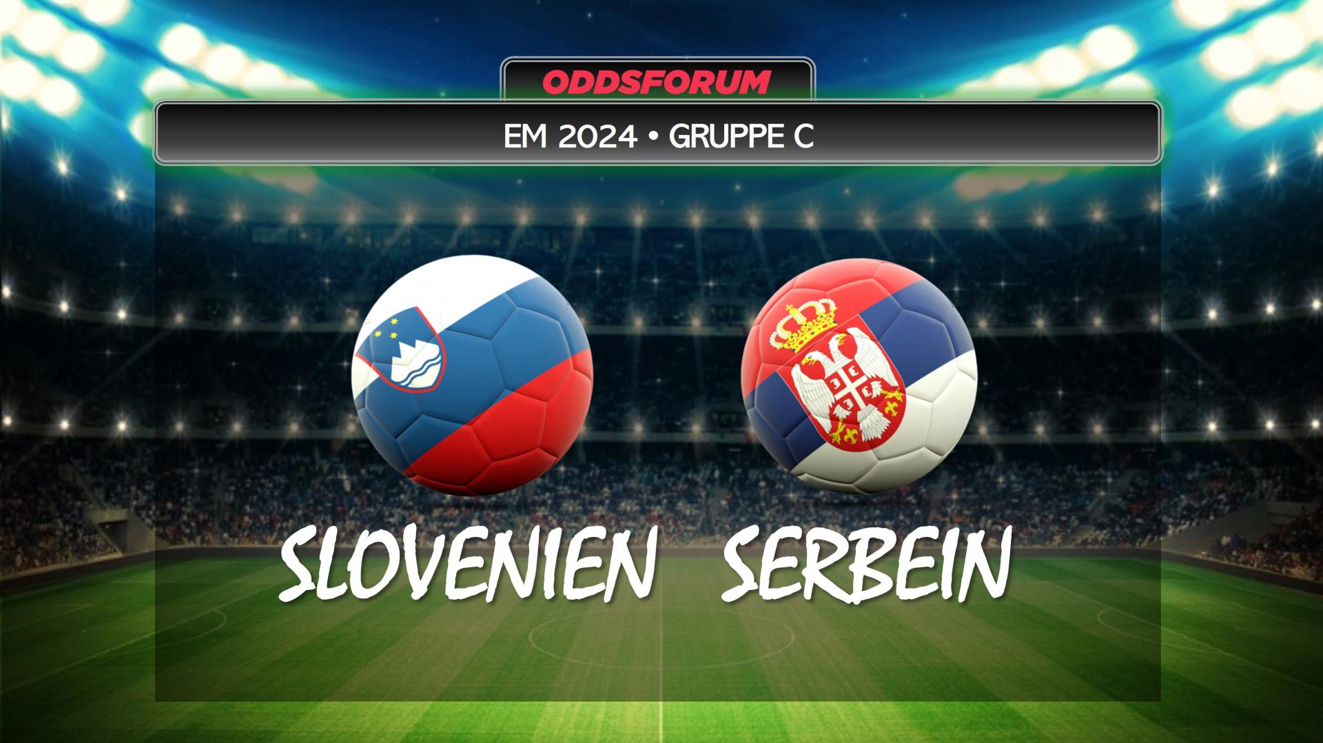 EM 2024 i fodbold. Slovenien mod Serbien