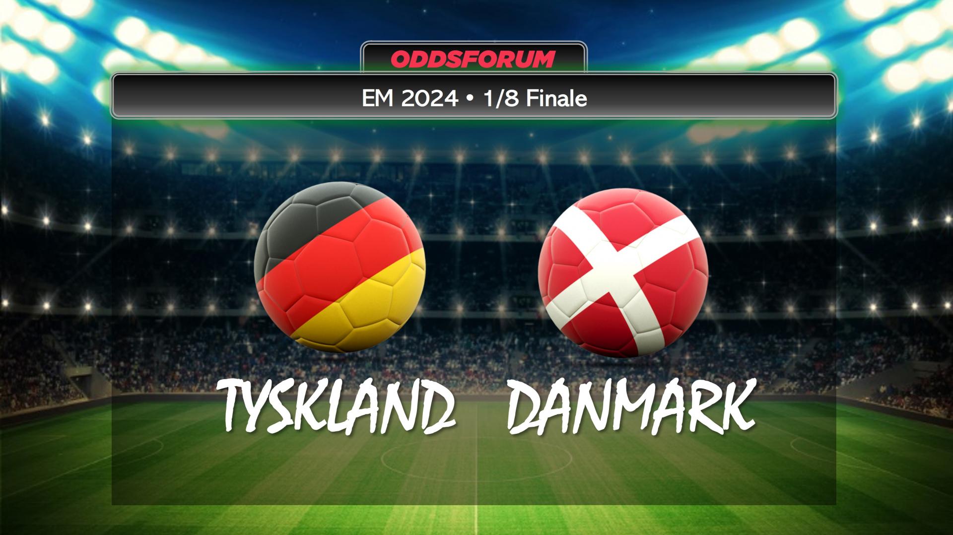 EM 2024 i fodbold. Tyskland mod Danmark