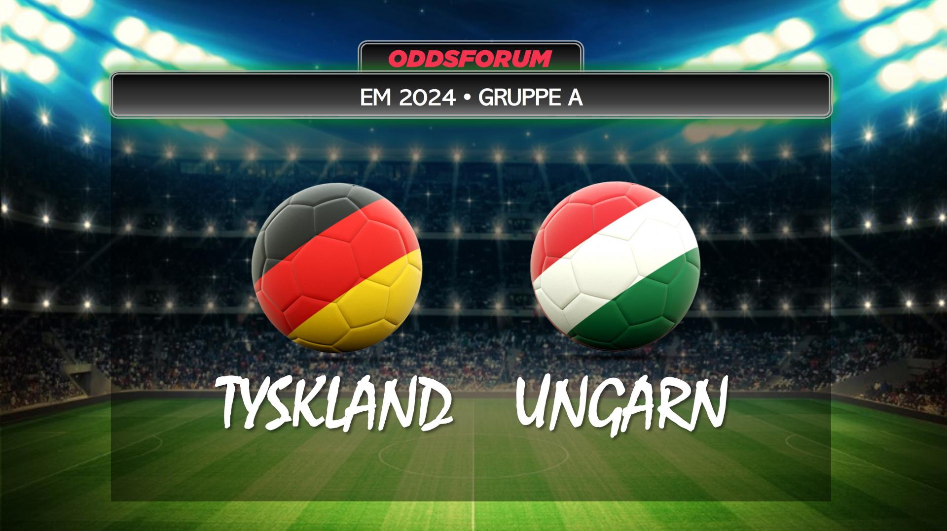 EM 2024 i fodbold. Tyskland mod Ungarn