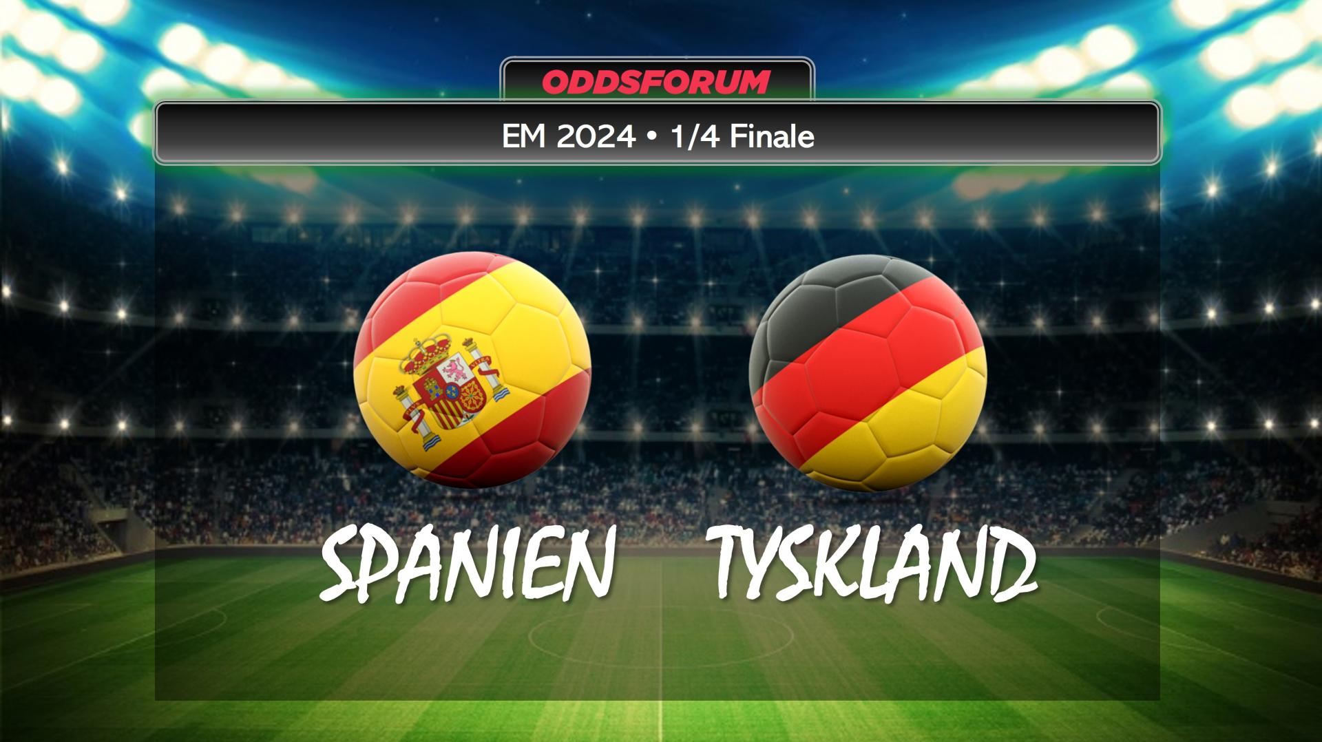 EM 2024 i fodbold. Spanien mod Tyskland