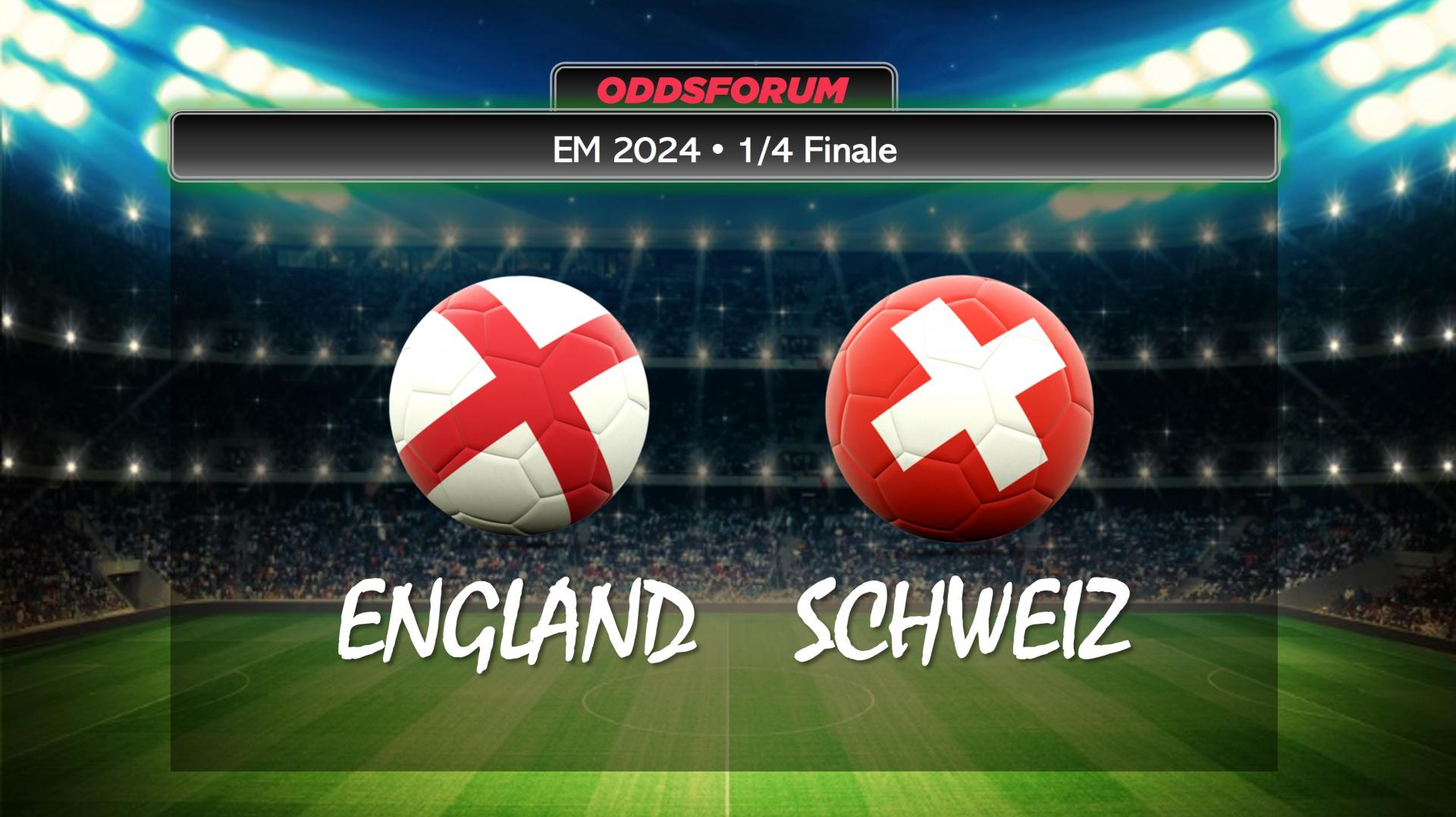 EM 2024 i fodbold. England mod Schweiz