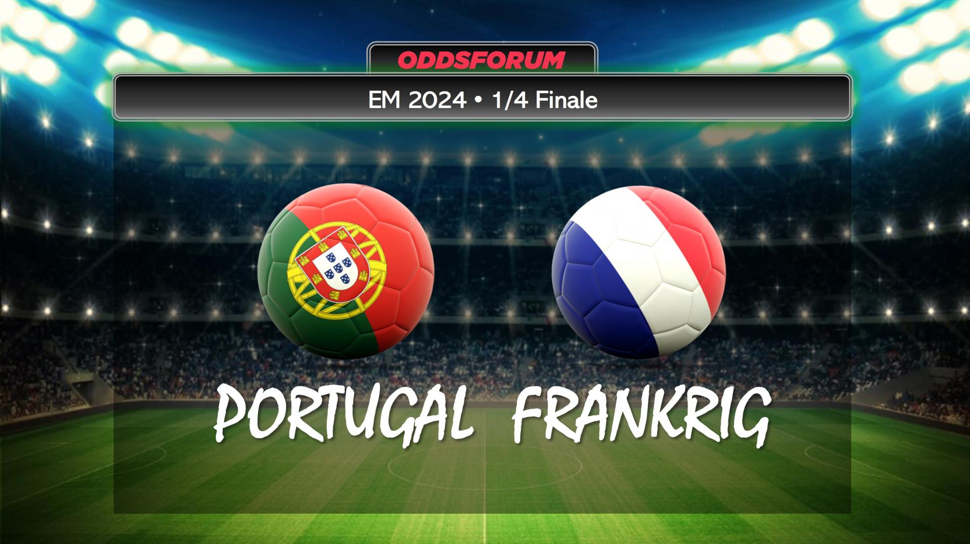 EM 2024 i fodbold. Portugal mod Frankrig