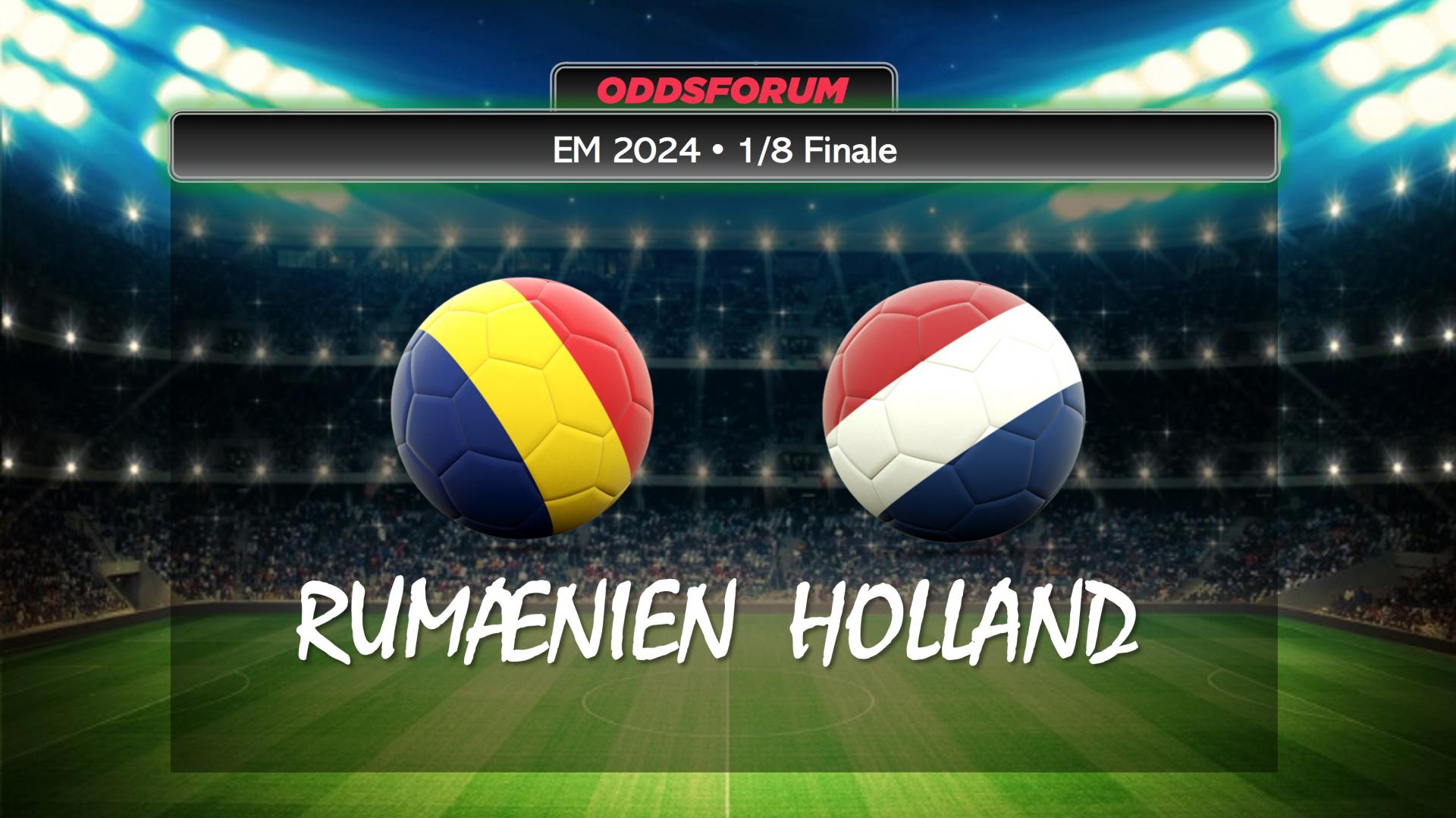 EM 2024 i fodbold. Rumænien mod Holland