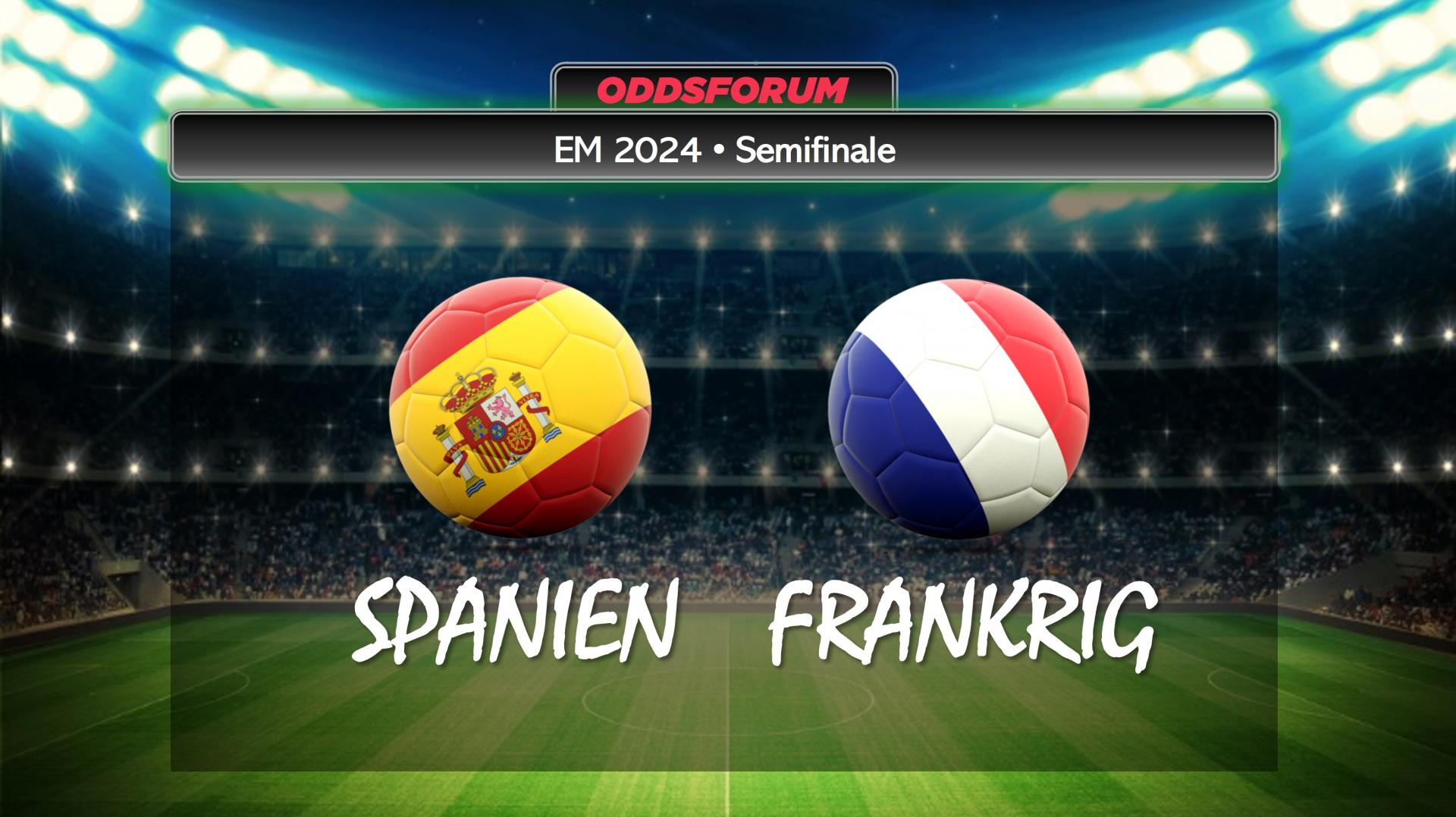 EM 2024 i fodbold. Spanien mod Frankrig