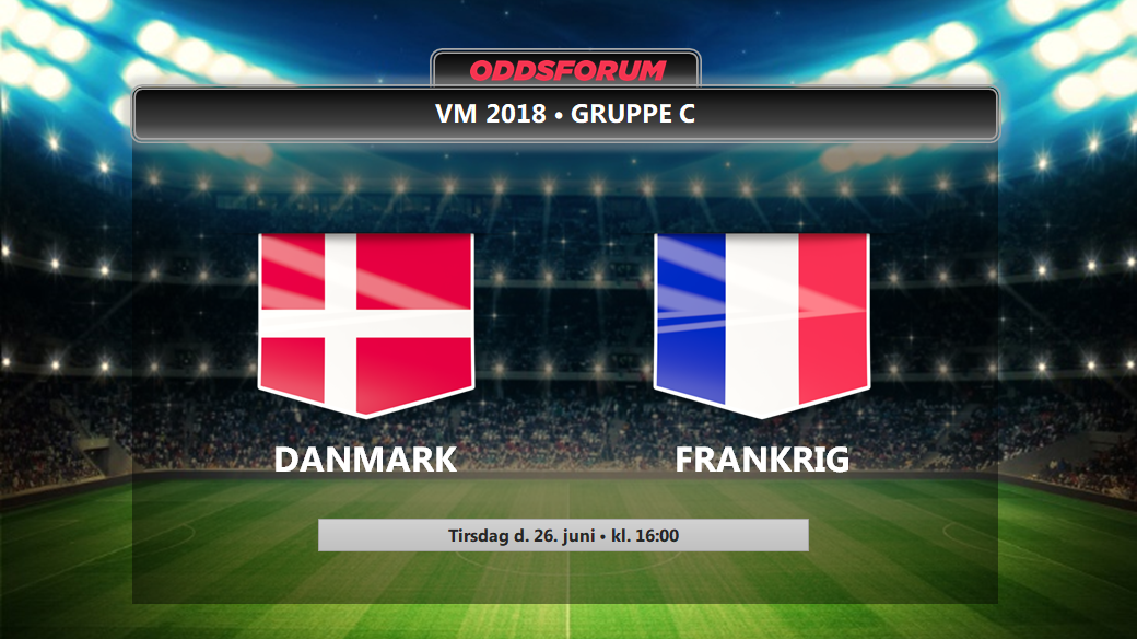 Danmark - Frankrig: Startopstillinger, livestream og odds 30.00 på dansk sejr