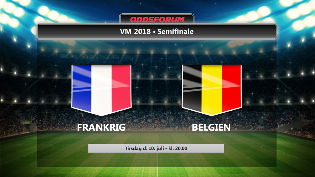 Frankrig - Belgien odds: Se startopstillinger og live stream VM semifinalen på nettet