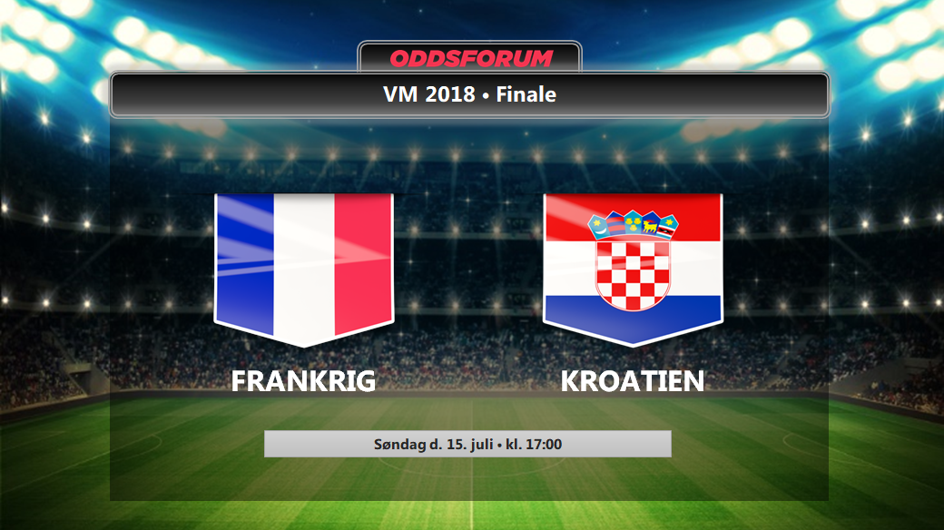 Frankrig - Kroatien odds: Se VM 2018 Finalen med livestream på nettet