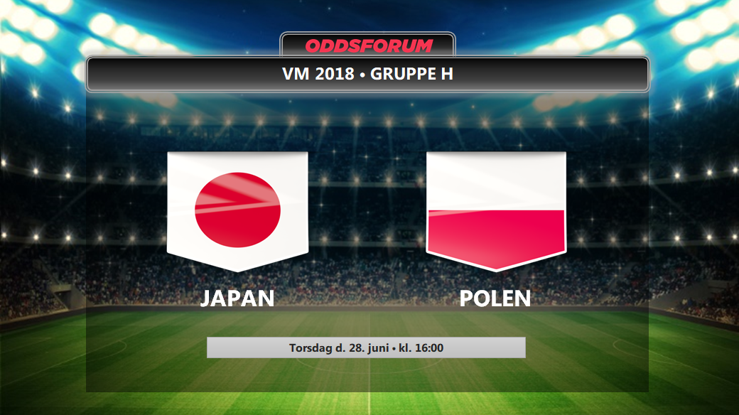 Japan - Polen: Se odds, startopstillinger og live stream kampen gratis på nettet