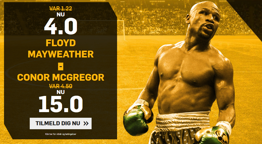 Mayweather mod Mcgregor ekstra høje odds hos Betfair