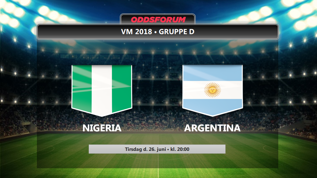 Nigeria - Argentina odds: Få startopstillinger og stream VM 2018 kampen på nettet