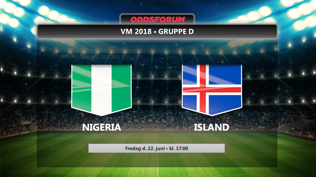 Nigeria - Island odds: Se startopstillinger og stream VM 2018 kampen på nettet